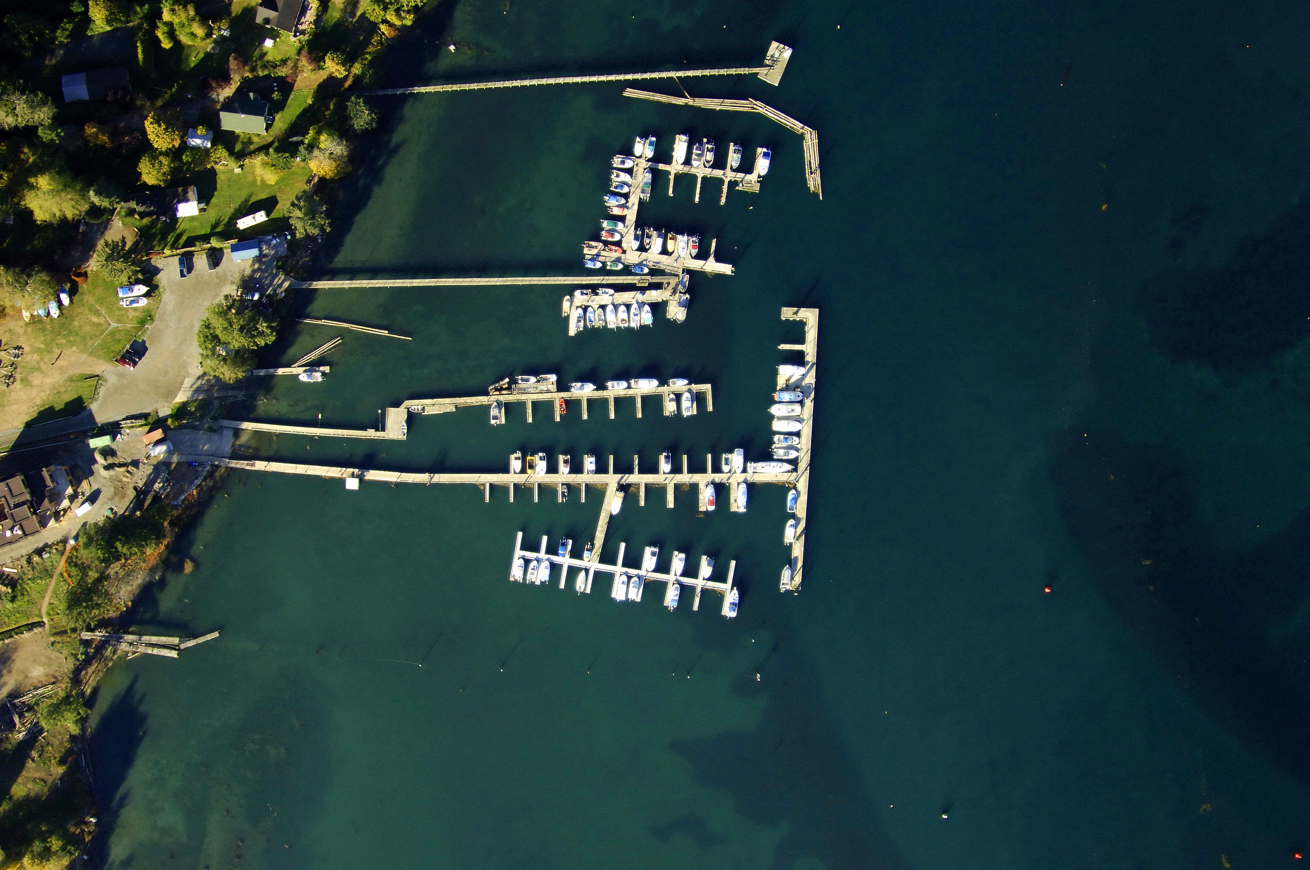 Aerial View Of Sooke Harbour Resort And Marina